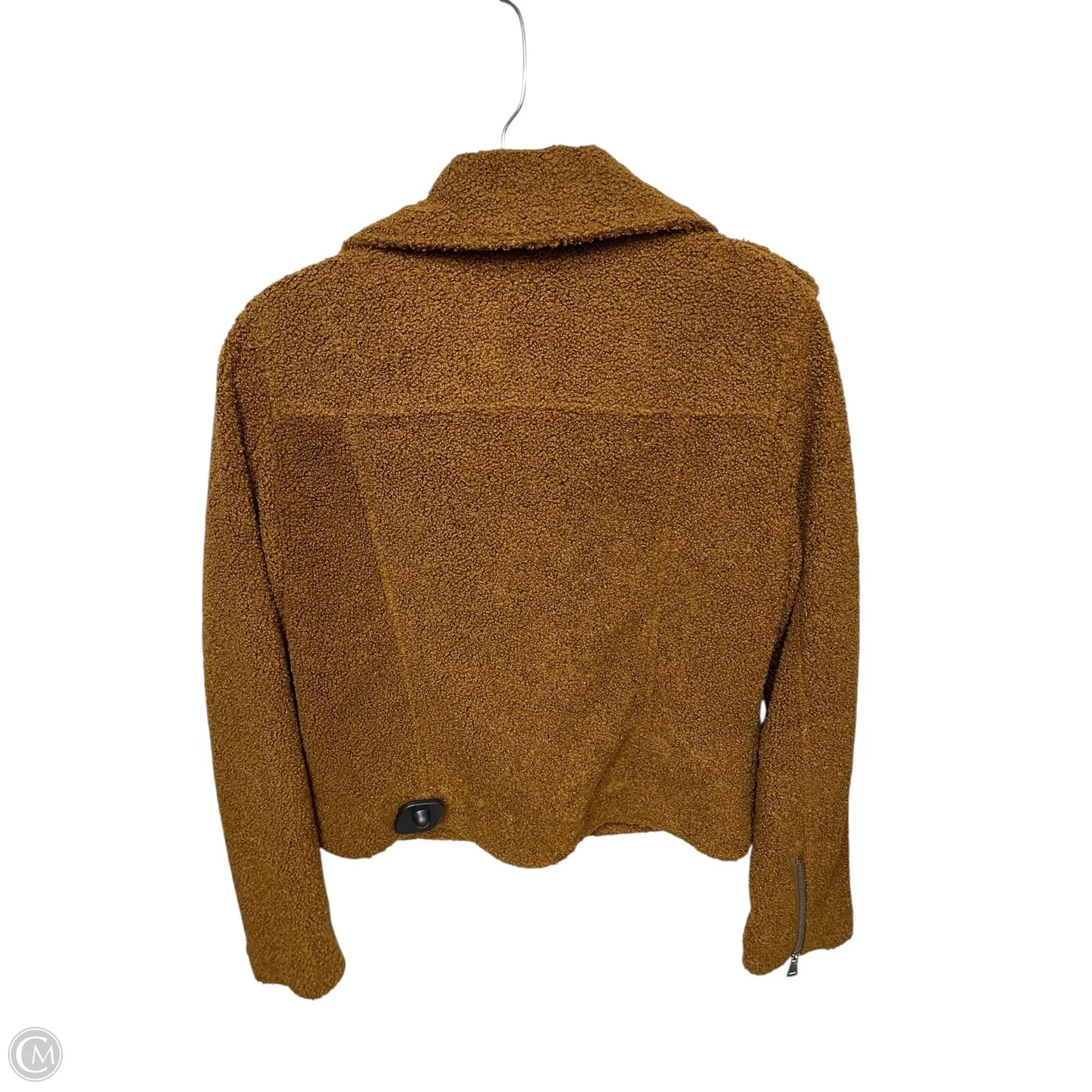 Jacket Moto By Max Studio In Brown, Size: S