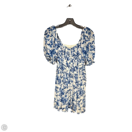 Dress Casual Short By Abercrombie And Fitch In Blue & White, Size: S
