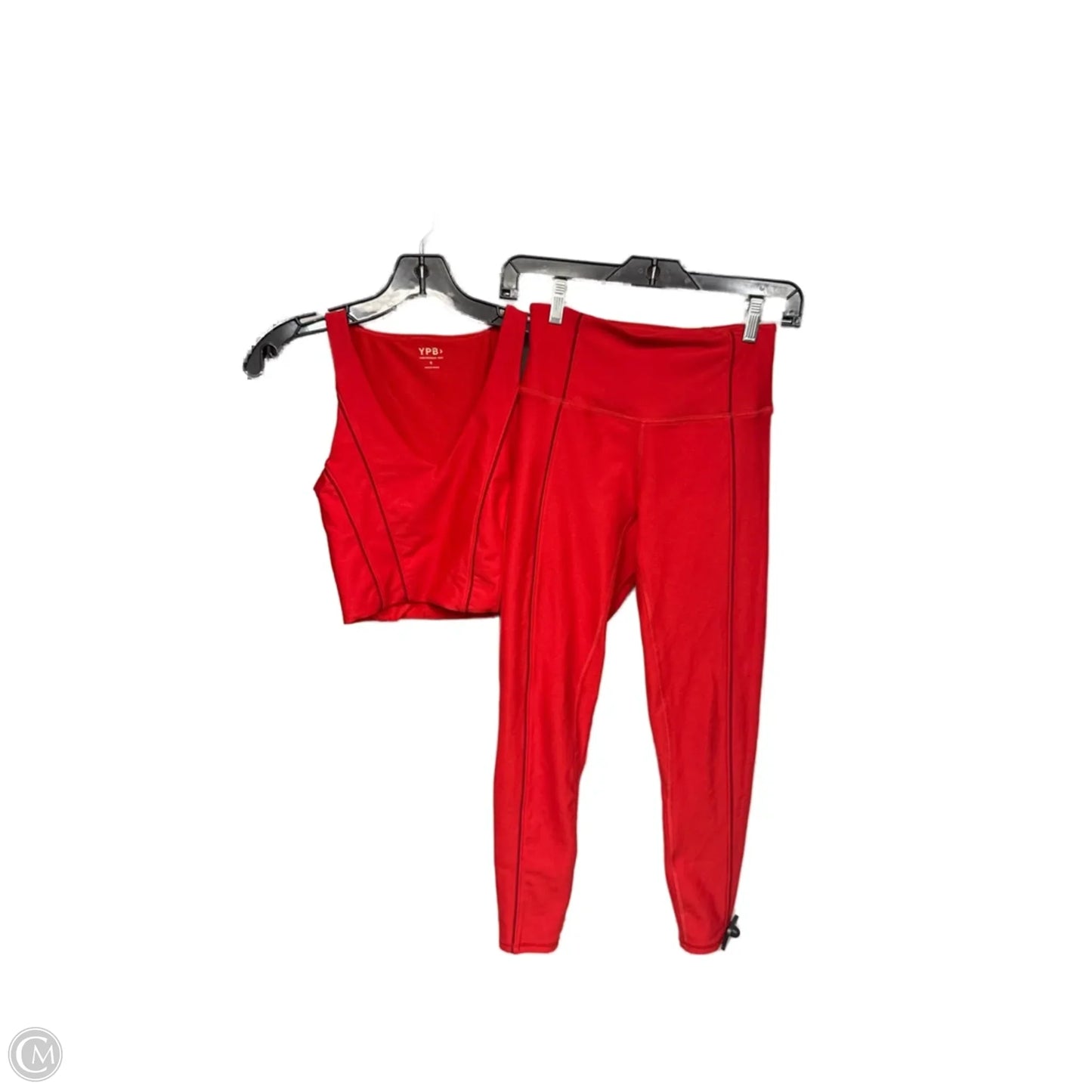 Athletic Pants 2pc By Ypb In Red, Size: S