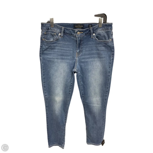 Jeans Skinny By Lucky Brand In Blue Denim, Size: 14