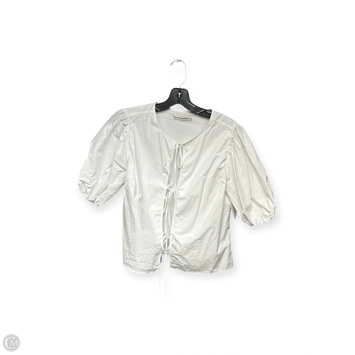 Top Short Sleeve By Abercrombie And Fitch In White, Size: S