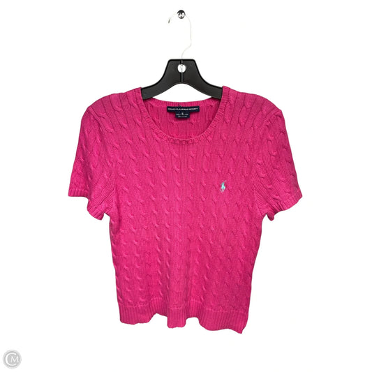 Top Short Sleeve By Ralph Lauren In Pink, Size: Xl