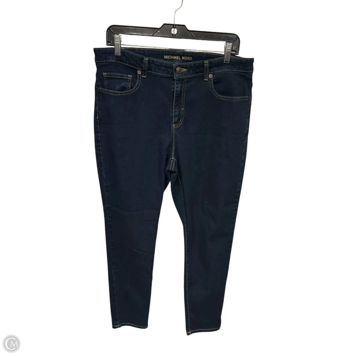 Jeans Skinny By Michael By Michael Kors In Blue Denim, Size: 14