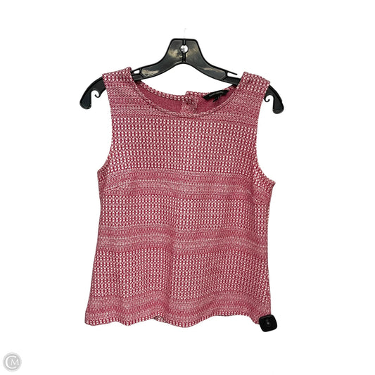 Top Sleeveless By Banana Republic In Red, Size: S