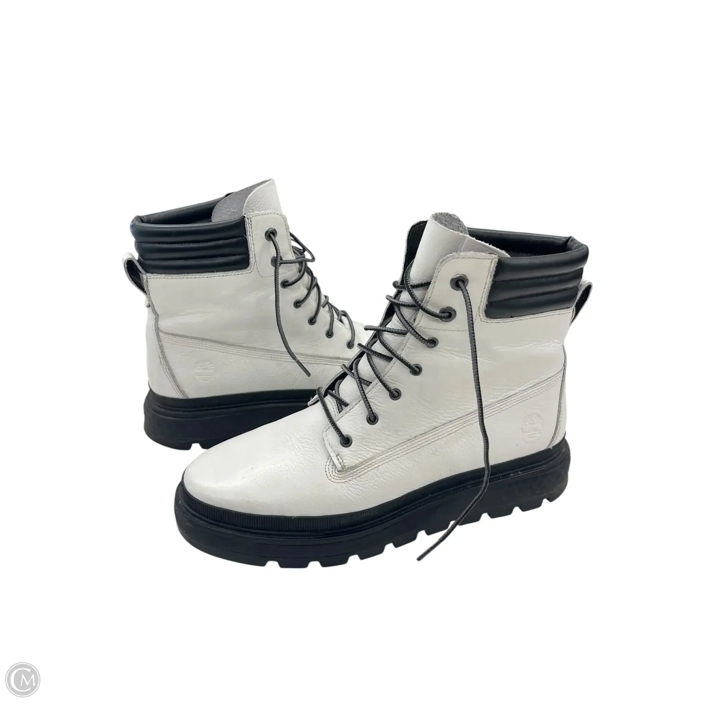 Boots Ankle Flats By Timberland In White, Size: 10