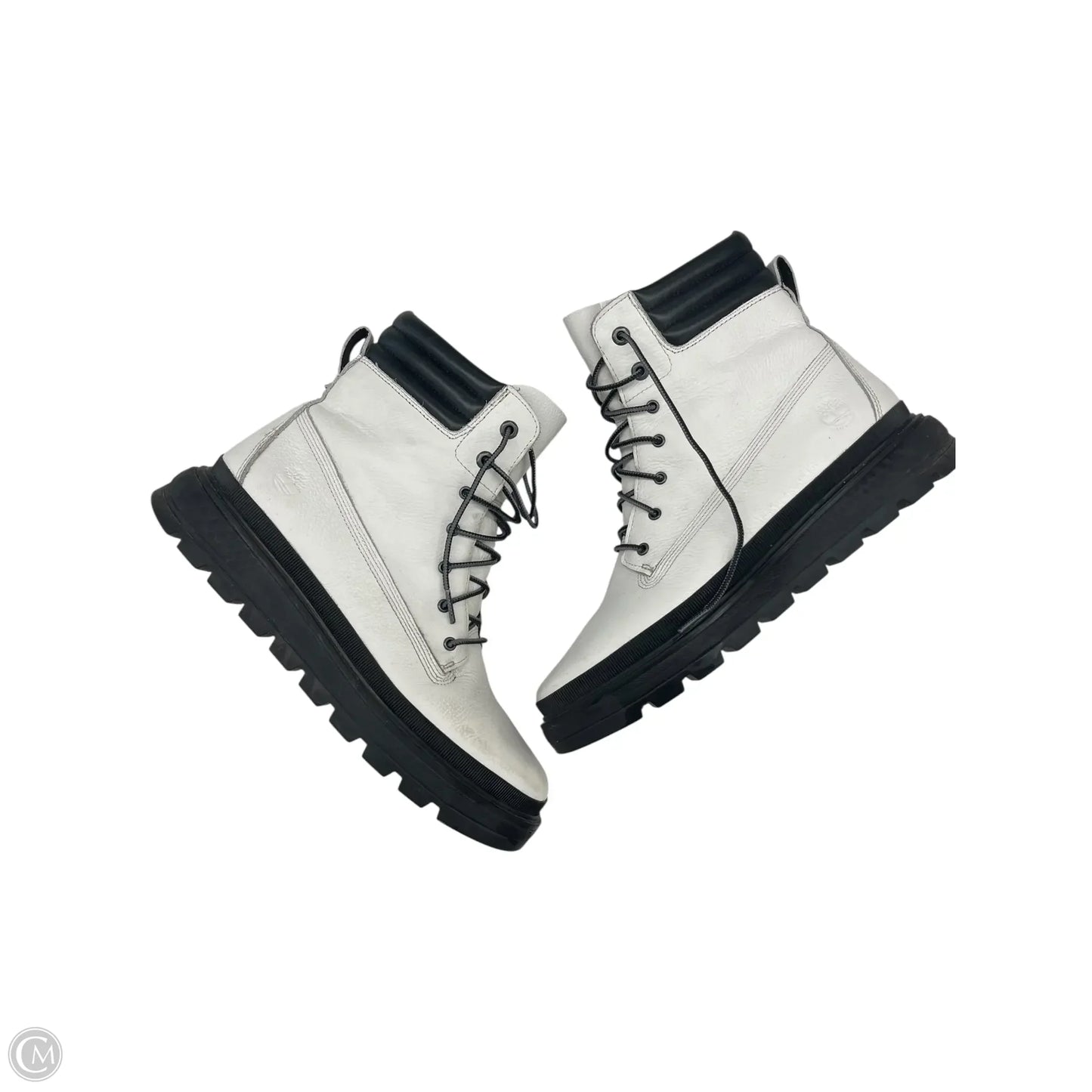 Boots Ankle Flats By Timberland In White, Size: 10