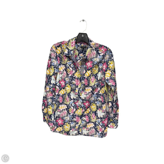Top Long Sleeve By Talbots In Floral Print, Size: M
