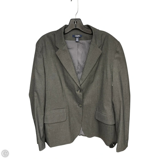 Blazer By Chaps In Grey, Size: 16