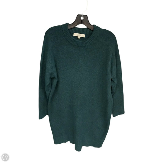 Dress Sweater By Loft In Teal, Size: Mp