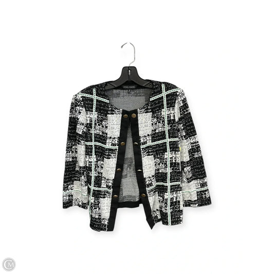 Cardigan By Ming Wang In Black & White, Size: M
