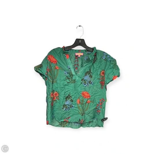 Top Short Sleeve By Thml In Green, Size: M