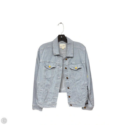 Jacket Denim By Universal Thread In Blue & White, Size: M