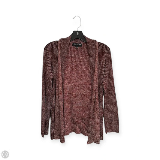 Cardigan By Jones New York In Gold & Red, Size: L