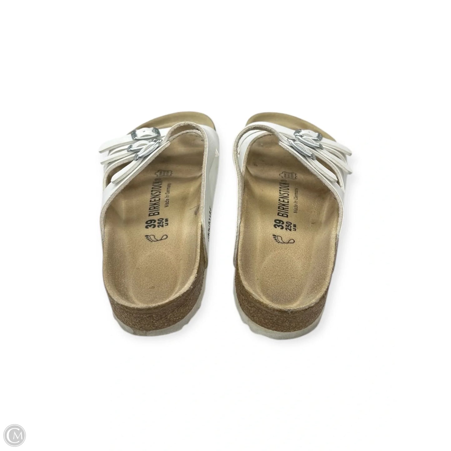 Shoes Flats By Birkenstock In White, Size: 8