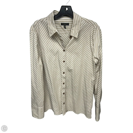 Top Long Sleeve By Rag And Bone In Cream & White, Size: Xl