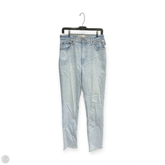 Jeans Straight By Abercrombie And Fitch In Blue Denim, Size: 10l