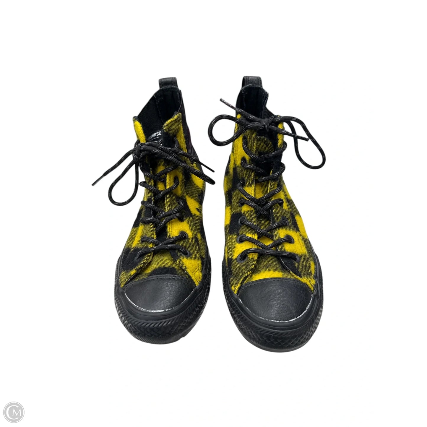 Shoes Sneakers By Converse In Black & Yellow, Size: 8
