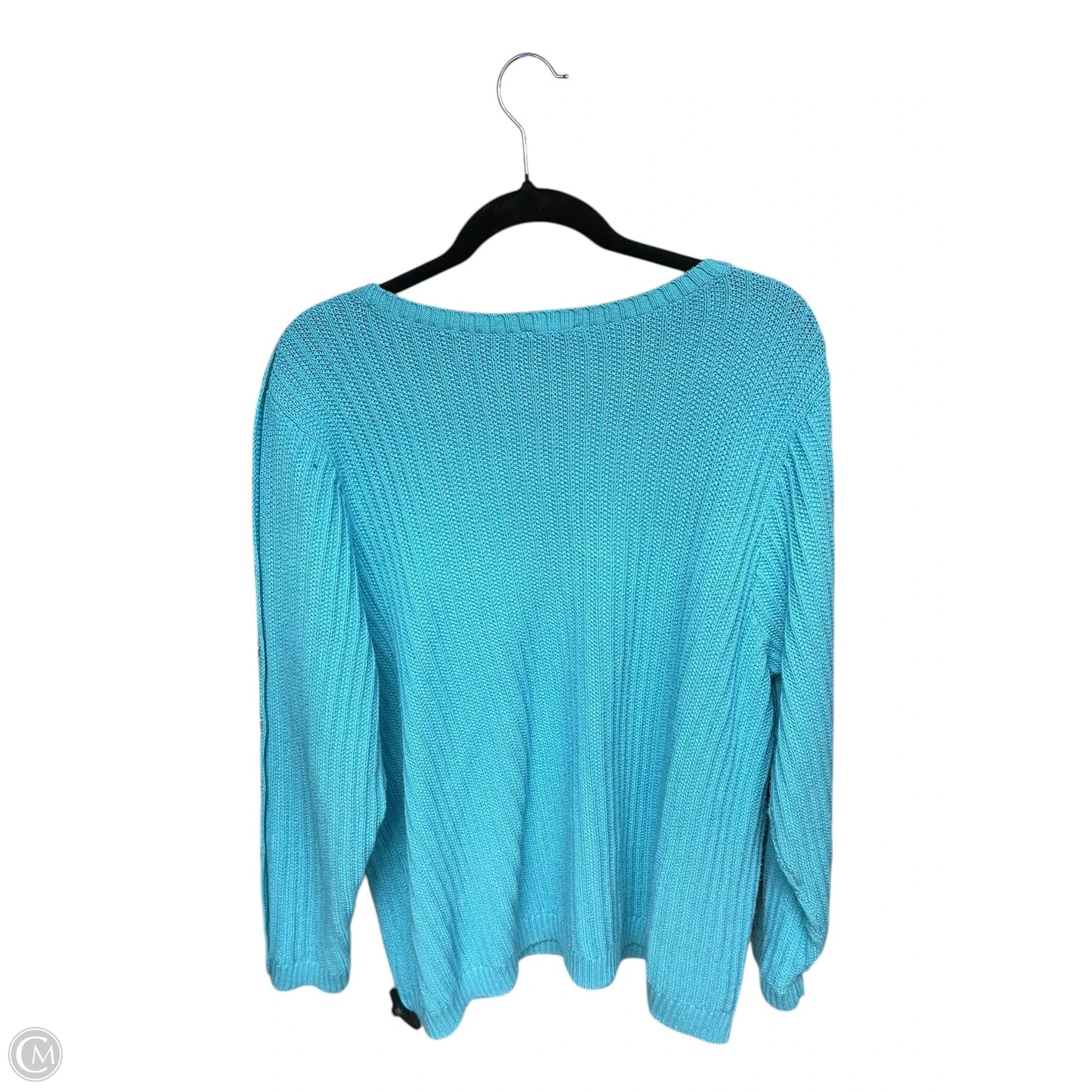 Sweater By Talbots In Blue, Size: 3x