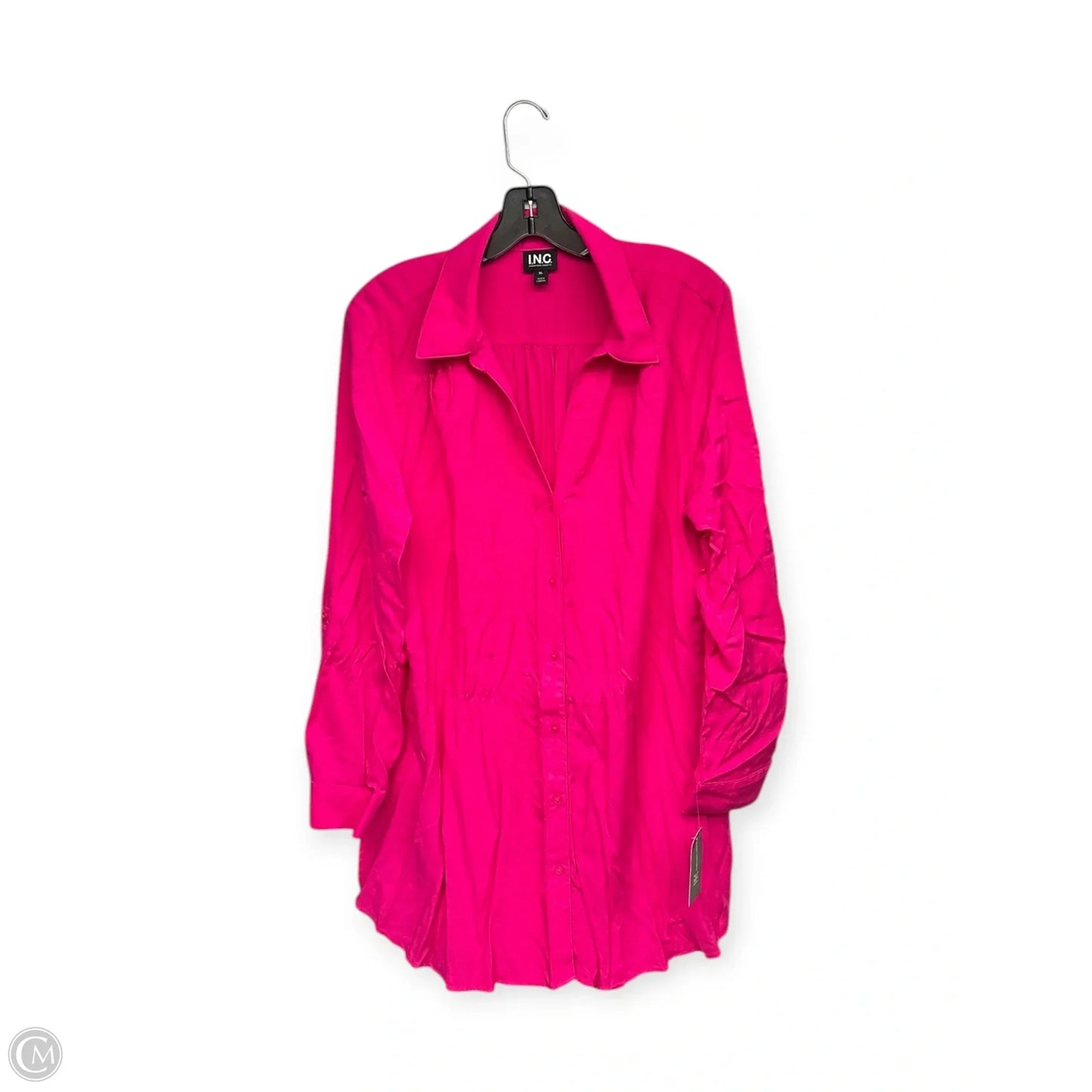 Top Long Sleeve By Inc In Pink, Size: Xl