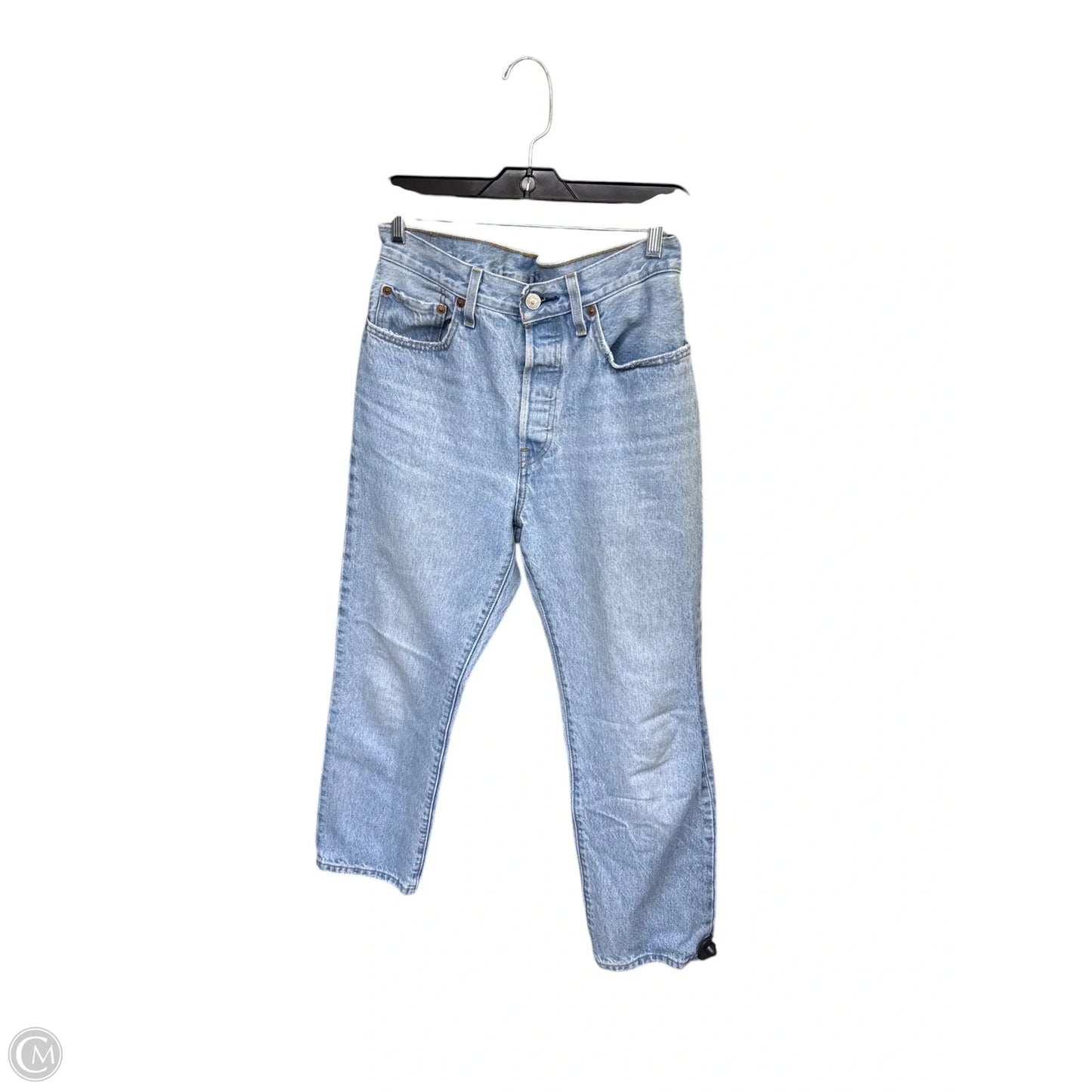 Jeans Straight By Levis In Blue Denim, Size: 6