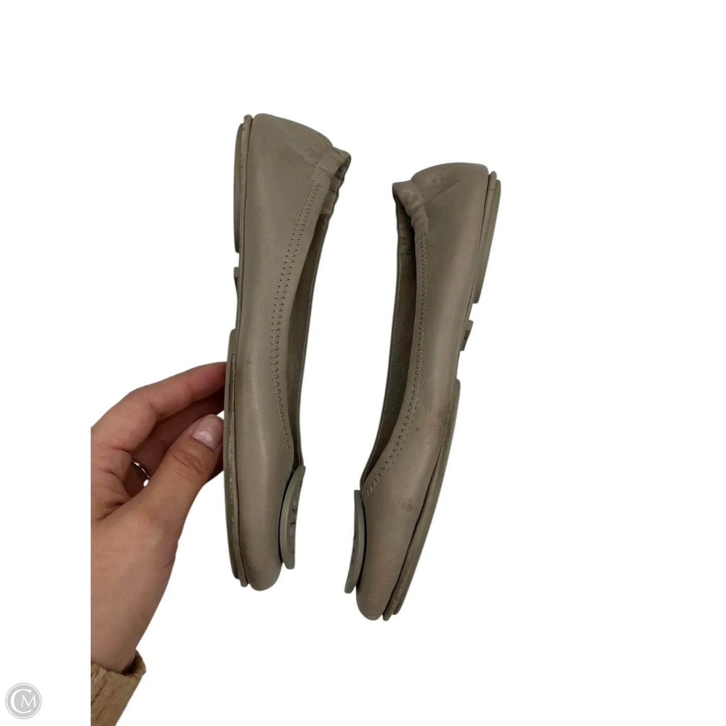 Shoes Designer By Tory Burch In Taupe, Size: 7