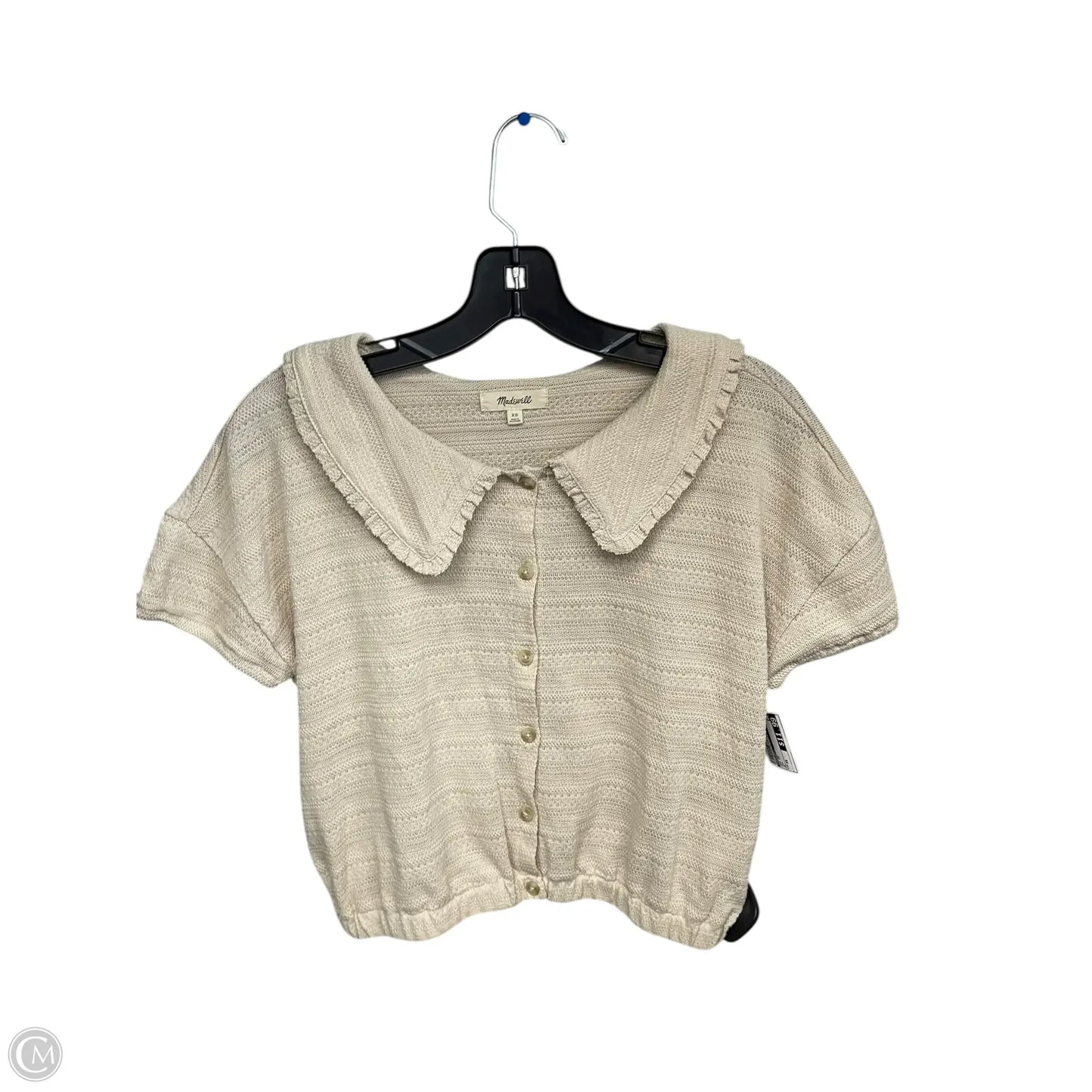Top Short Sleeve By Madewell In Tan, Size: Xs