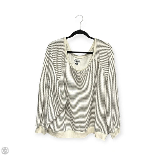 Sweater By American Eagle In Blue & Cream, Size: Xxl