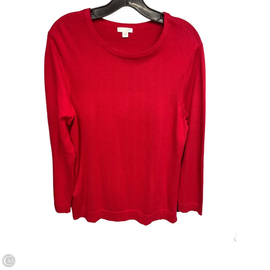 Sweater By J. Jill In Red, Size: M