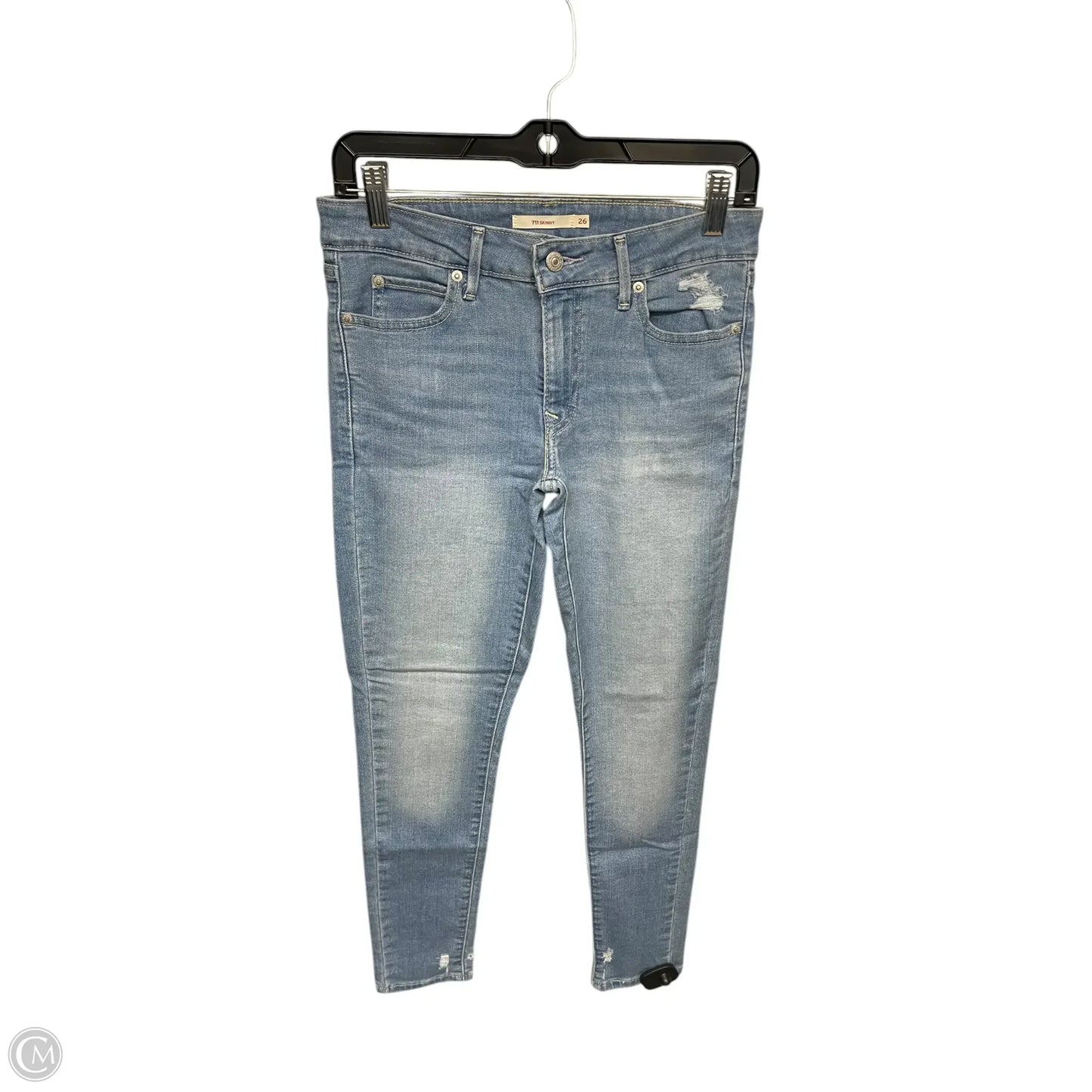 Jeans Skinny By Levis In Blue Denim, Size: 2