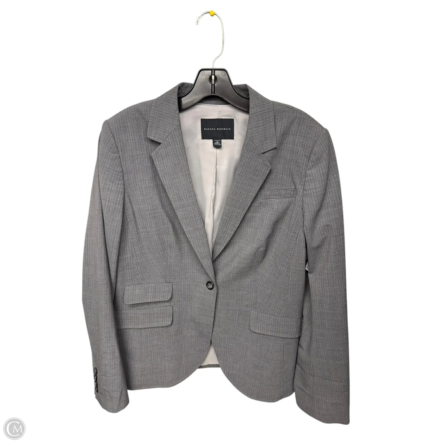 Blazer By Banana Republic In Grey, Size: 14