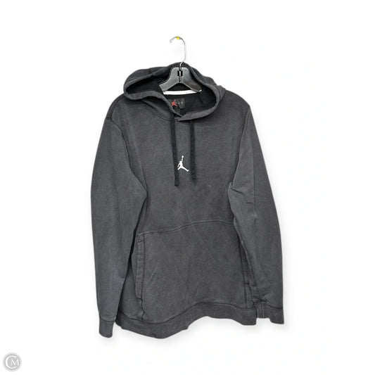 Athletic Sweatshirt Hoodie By Nike Apparel In Grey, Size: L