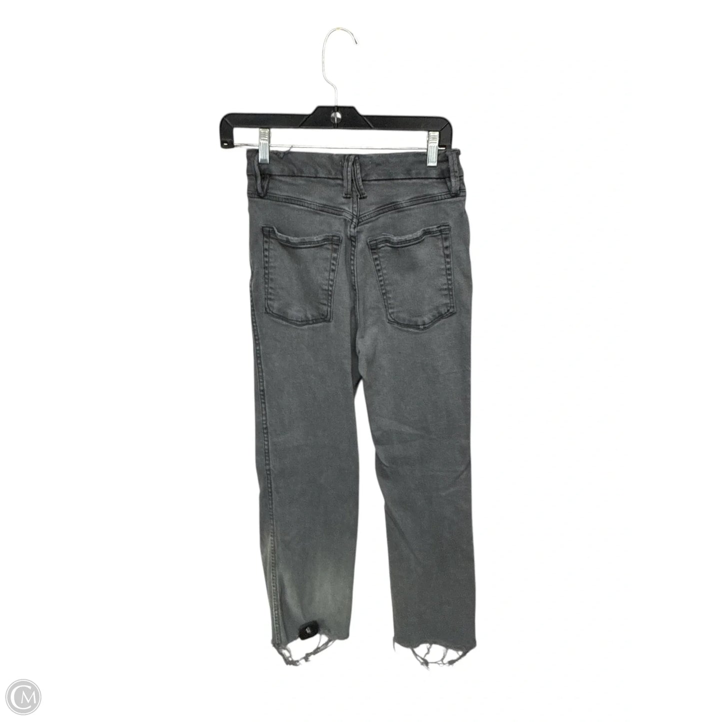 Jeans Straight By Good American In Grey, Size: 2