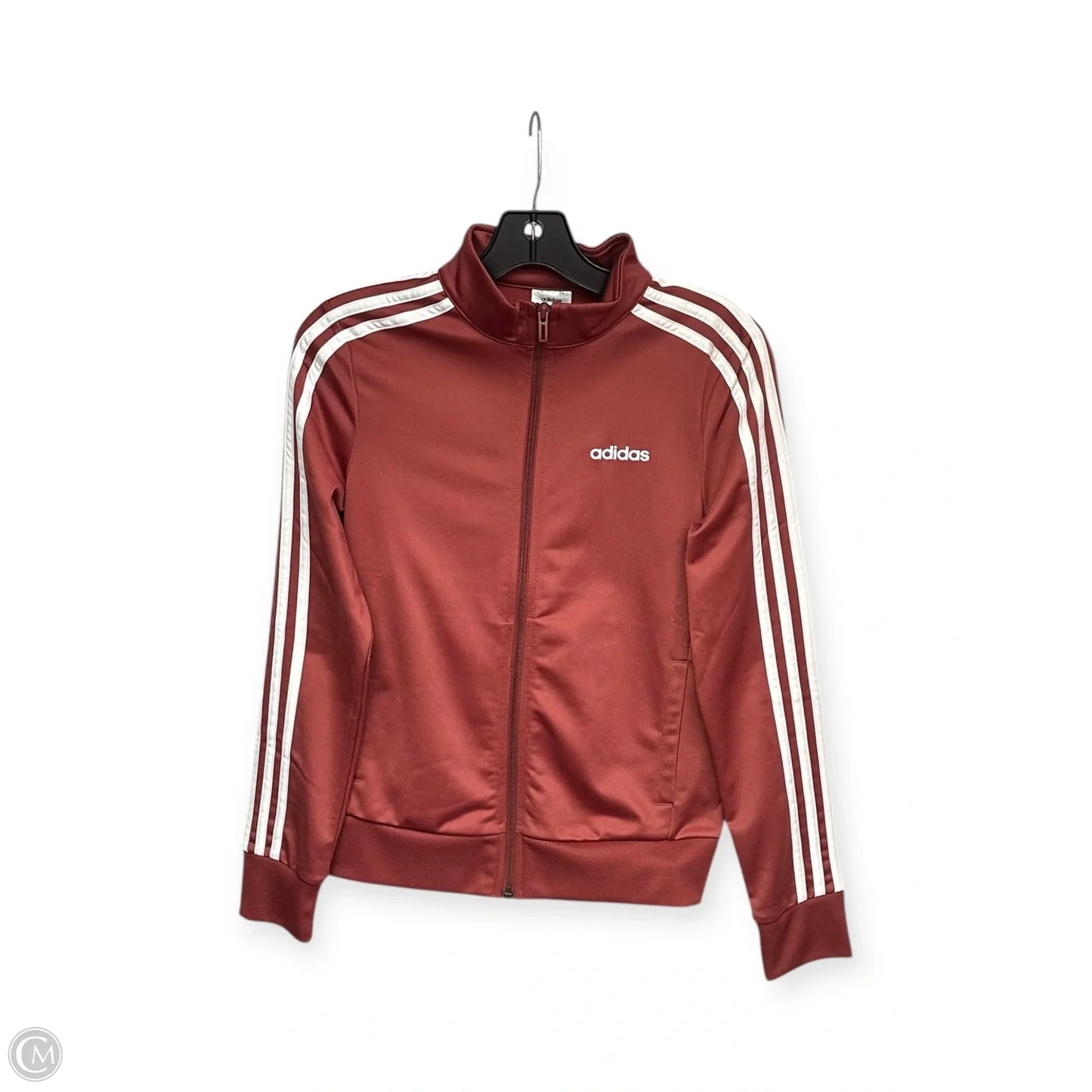 Athletic Jacket By Adidas In Orange, Size: Xs
