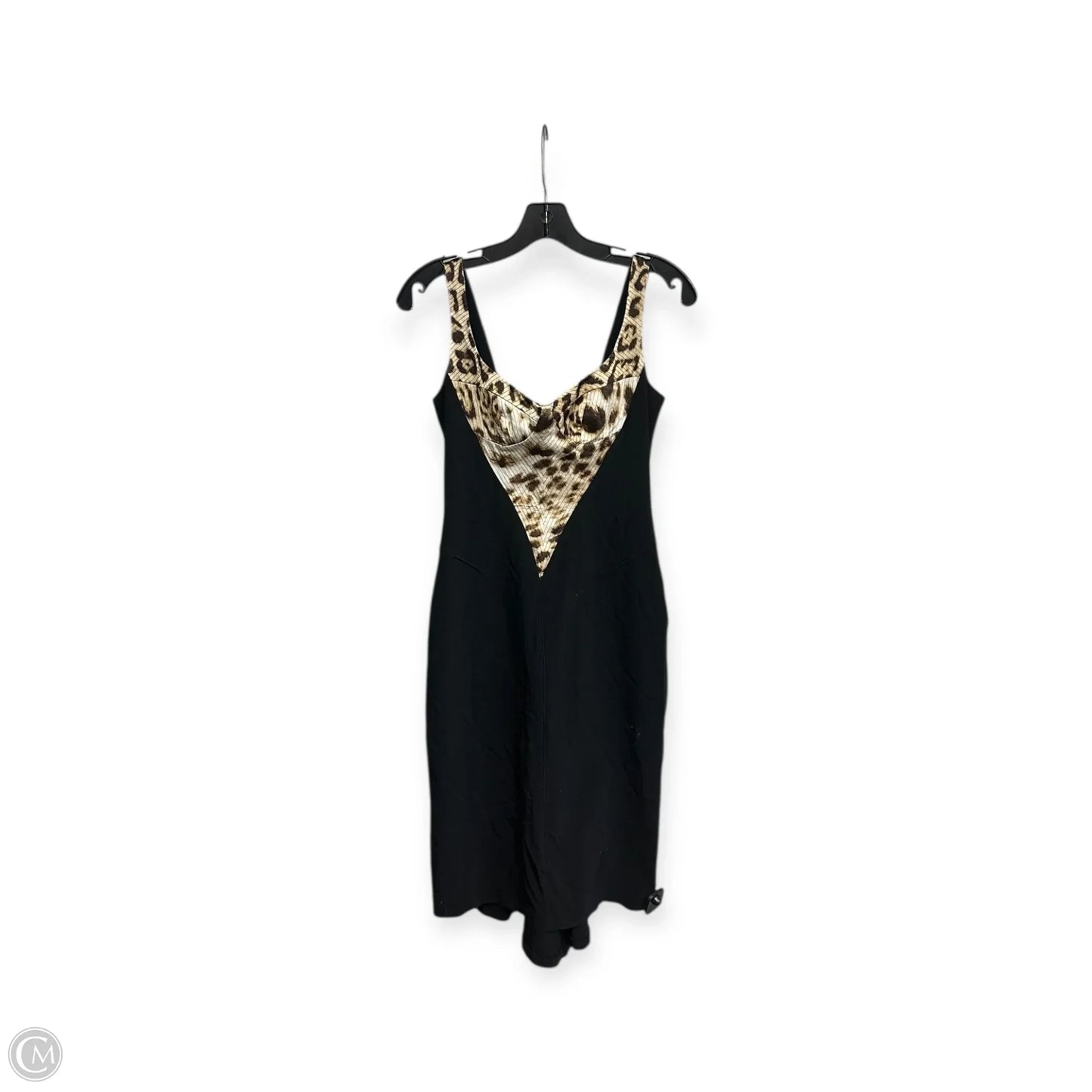 Dress Designer By Roberto Cavalli In Black & Brown, Size: S