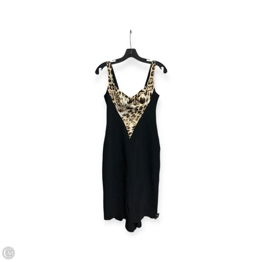 Dress Designer By Roberto Cavalli In Black & Brown, Size: S