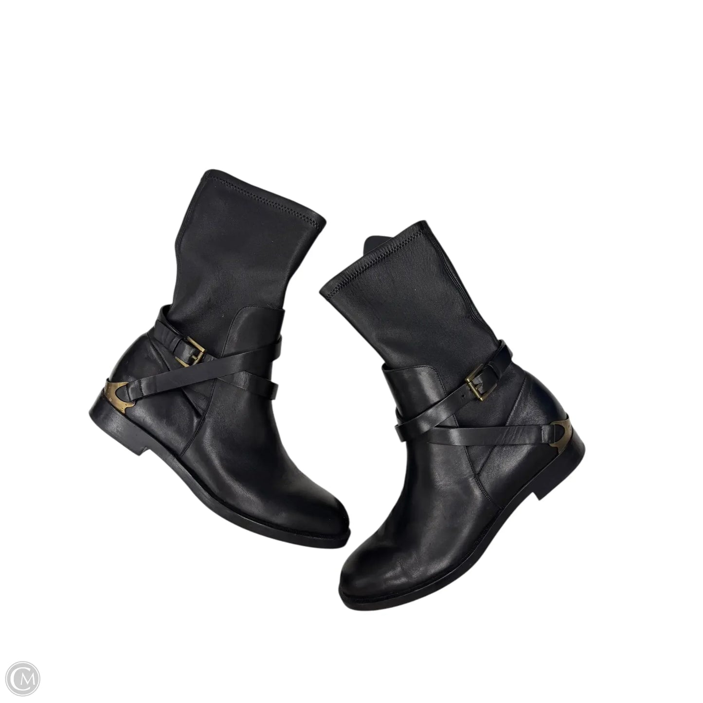 Boots Ankle Flats By Fratelli Rossetti In Black, Size: 6