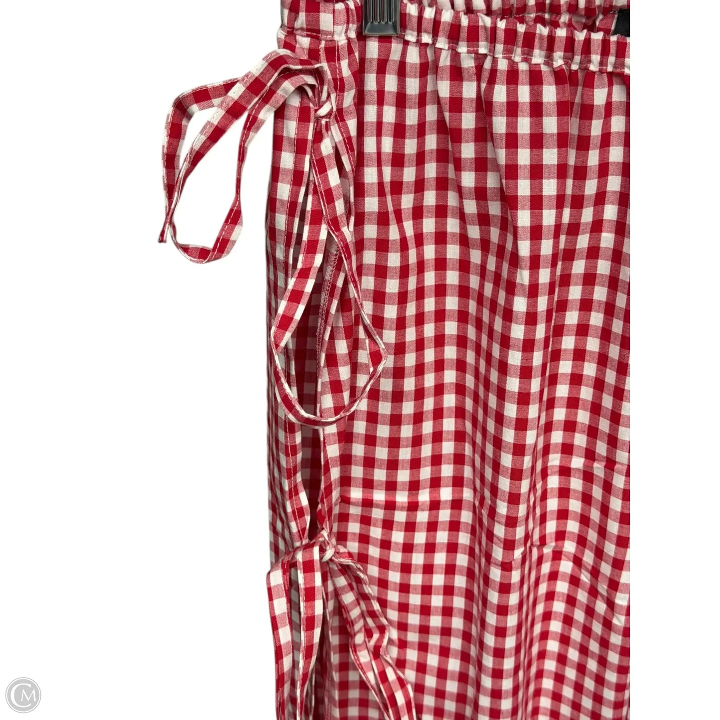 Pants Set 2pc By Nasty Gal In Red & White, Size: S