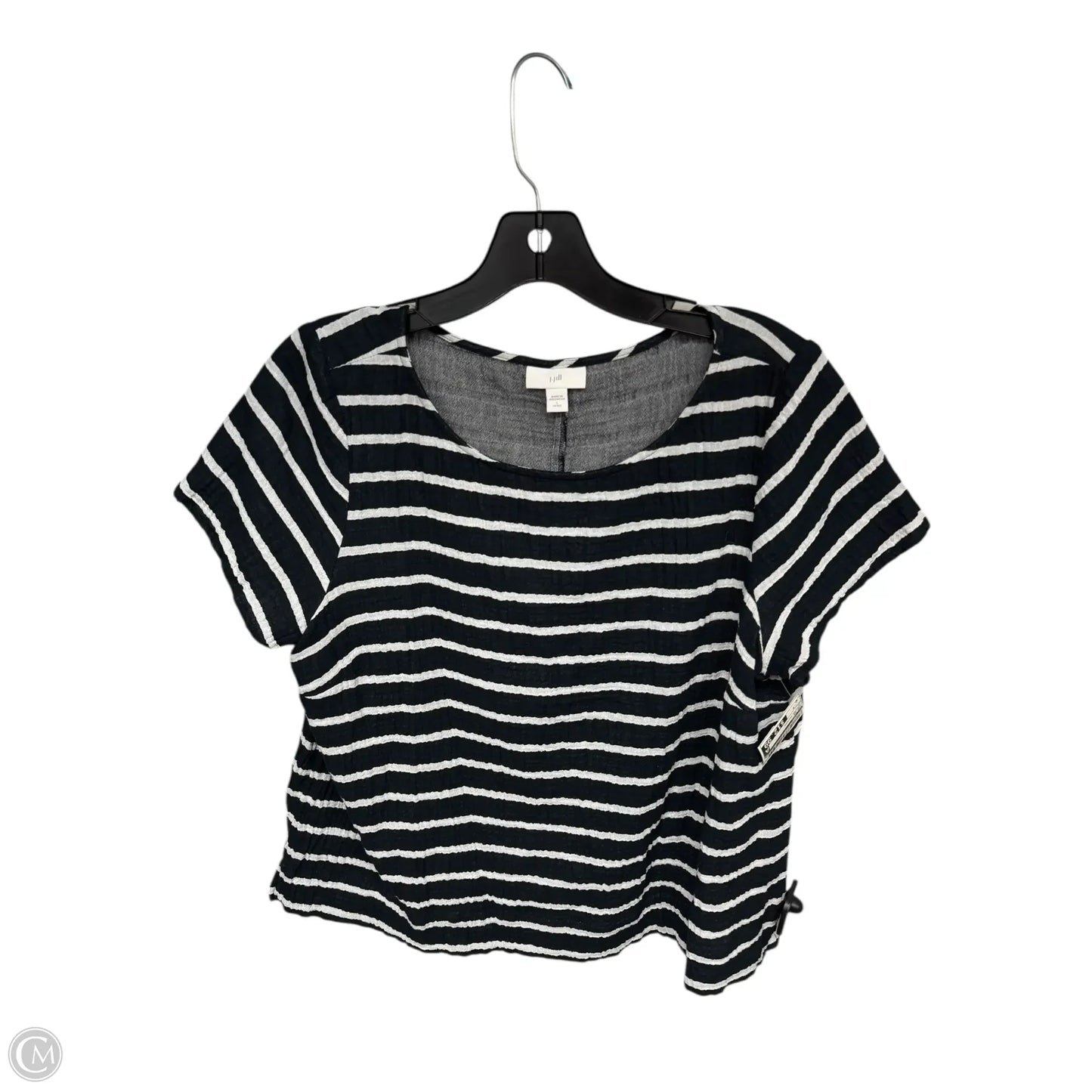 Top Short Sleeve By J. Jill In Striped Pattern, Size: Lp