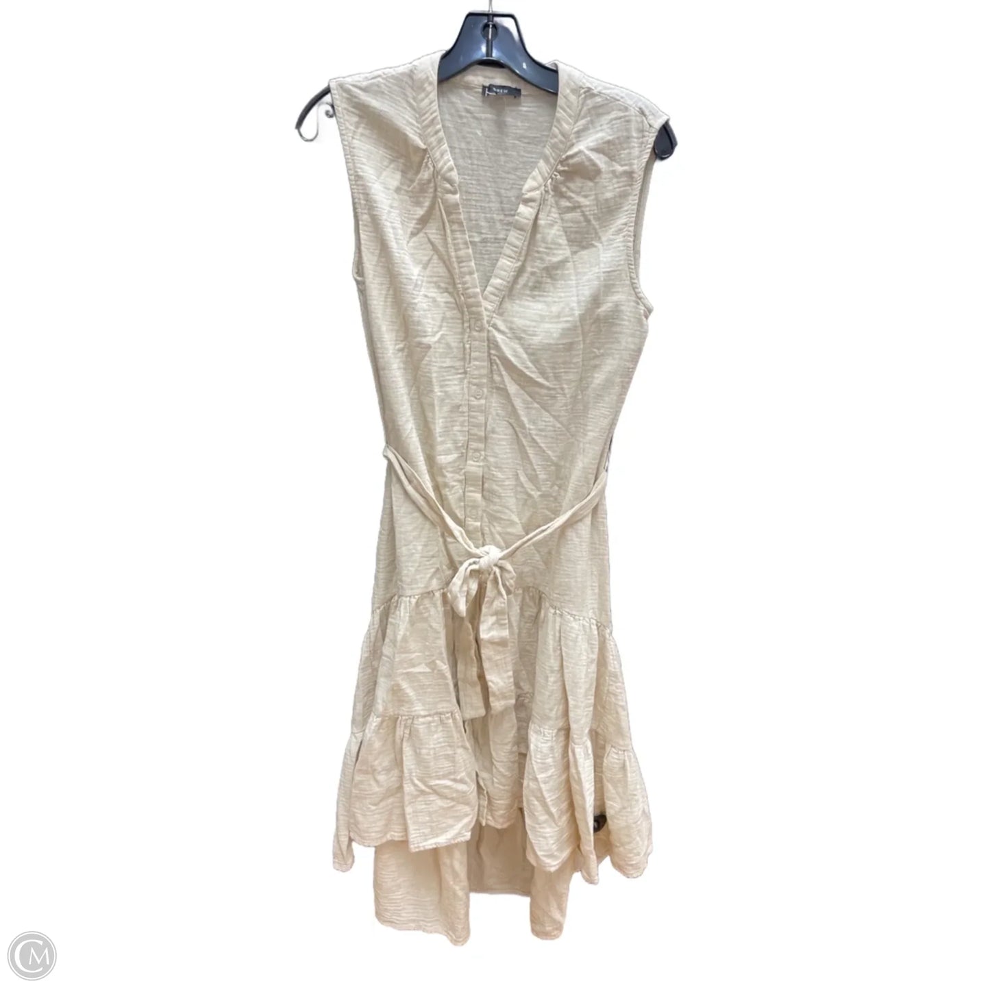 Dress Casual Midi By Drew In Beige, Size: M