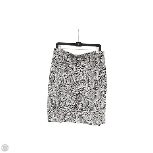 Skirt Mini & Short By Vince Camuto In Black & White, Size: M