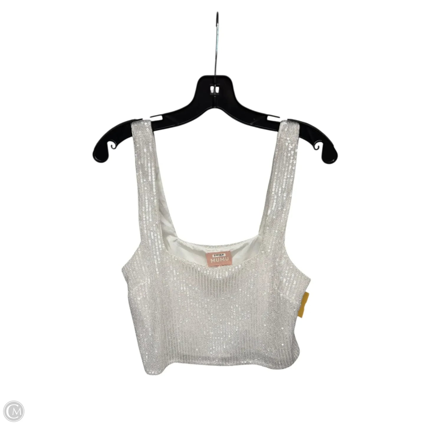 Top Sleeveless By Mumu In White, Size: M
