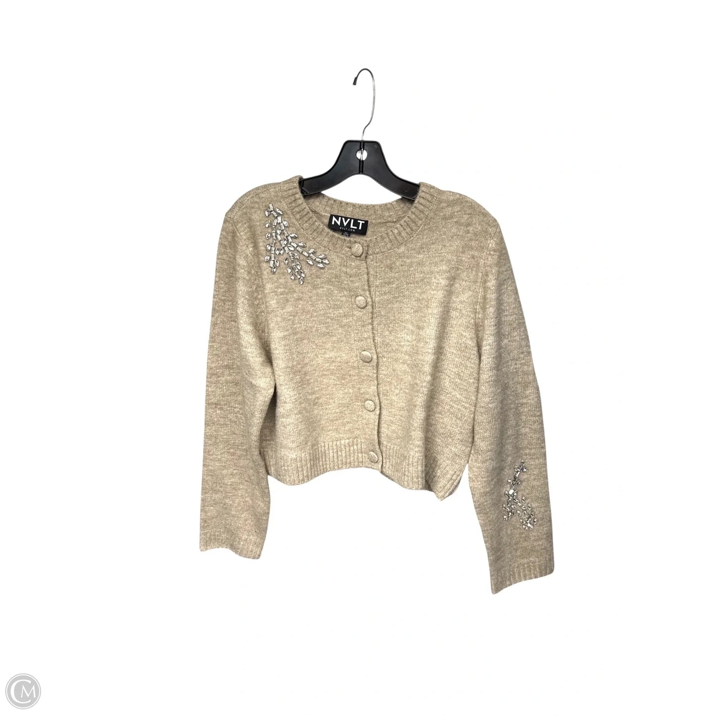 Cardigan By Clothes Mentor In Beige, Size: Xl
