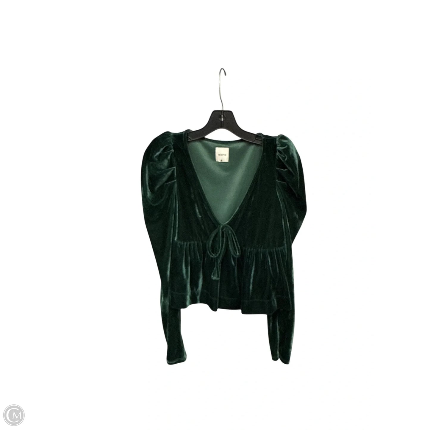 Top Long Sleeve By Maeve In Green, Size: S