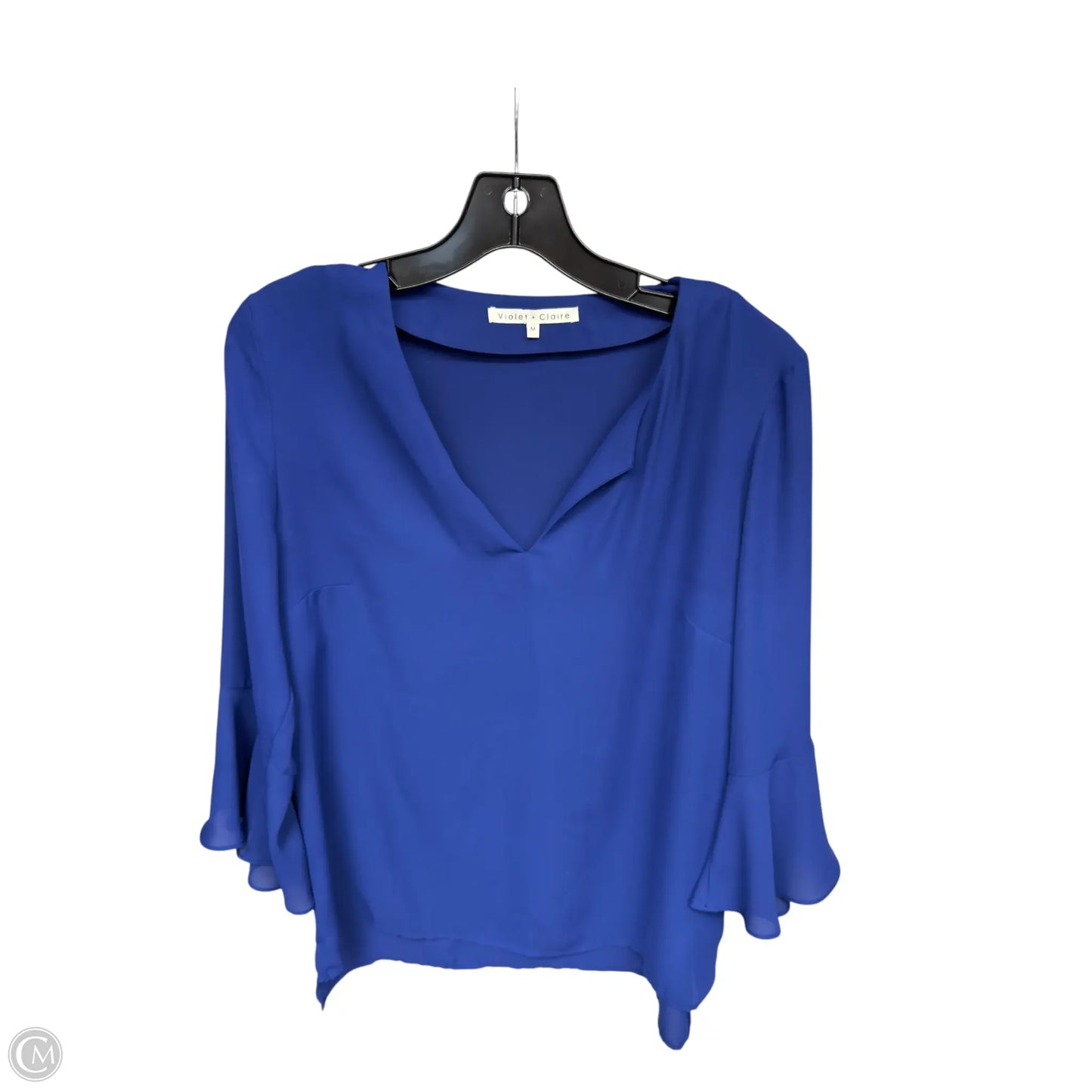 Top 3/4 Sleeve By Violet And Claire In Blue, Size: M