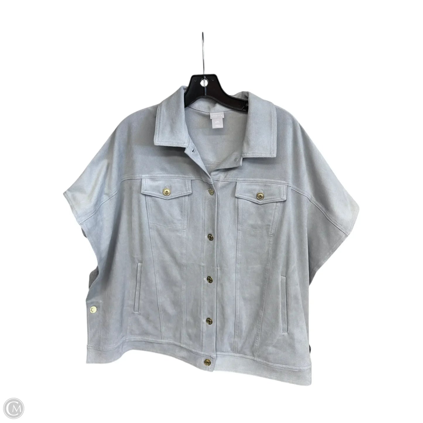 Jacket Other By Chicos In Grey, Size: L