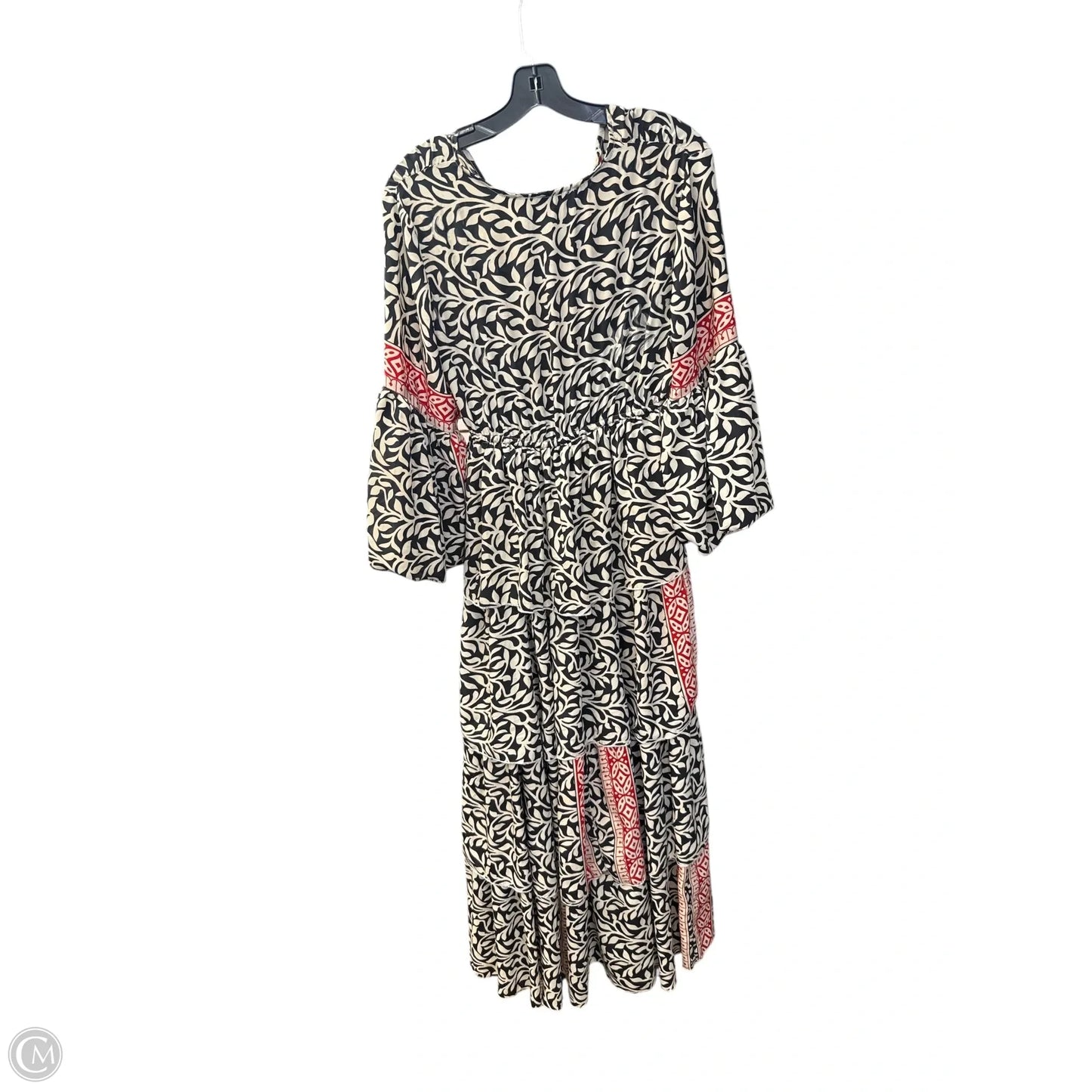 Dress Casual Maxi By Clothes Mentor In Black & Cream, Size: Osfm