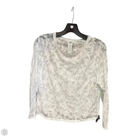 Athletic Top Long Sleeve Crewneck By Joy Lab In White, Size: S