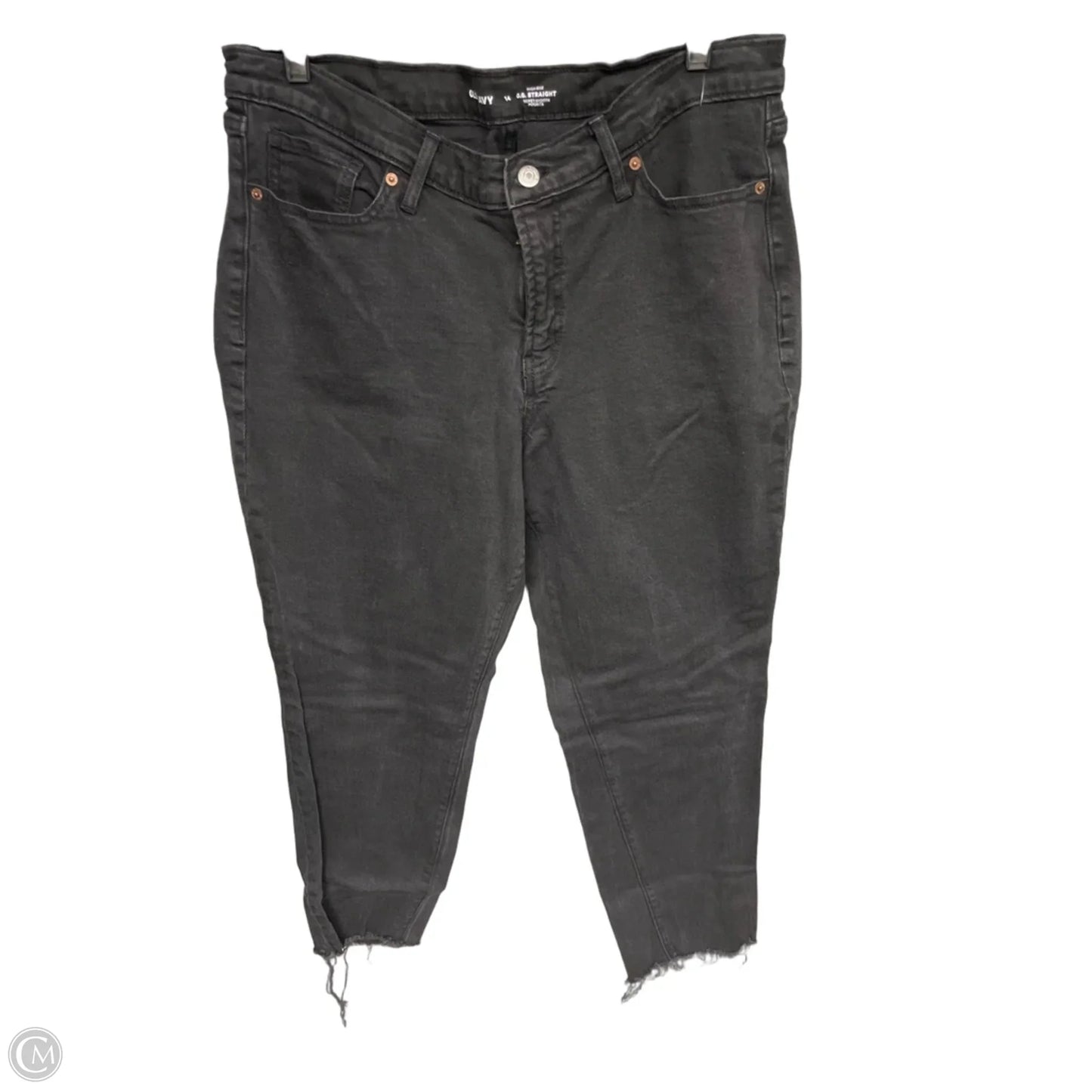 Jeans Straight By Old Navy In Black, Size: 14