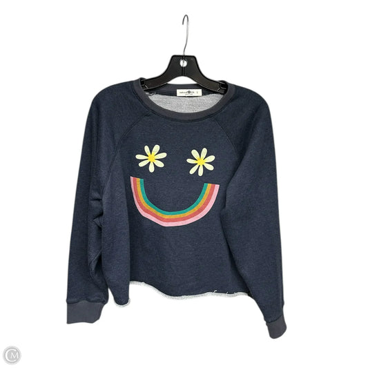 Sweatshirt Crewneck By Natural Life In Navy, Size: S