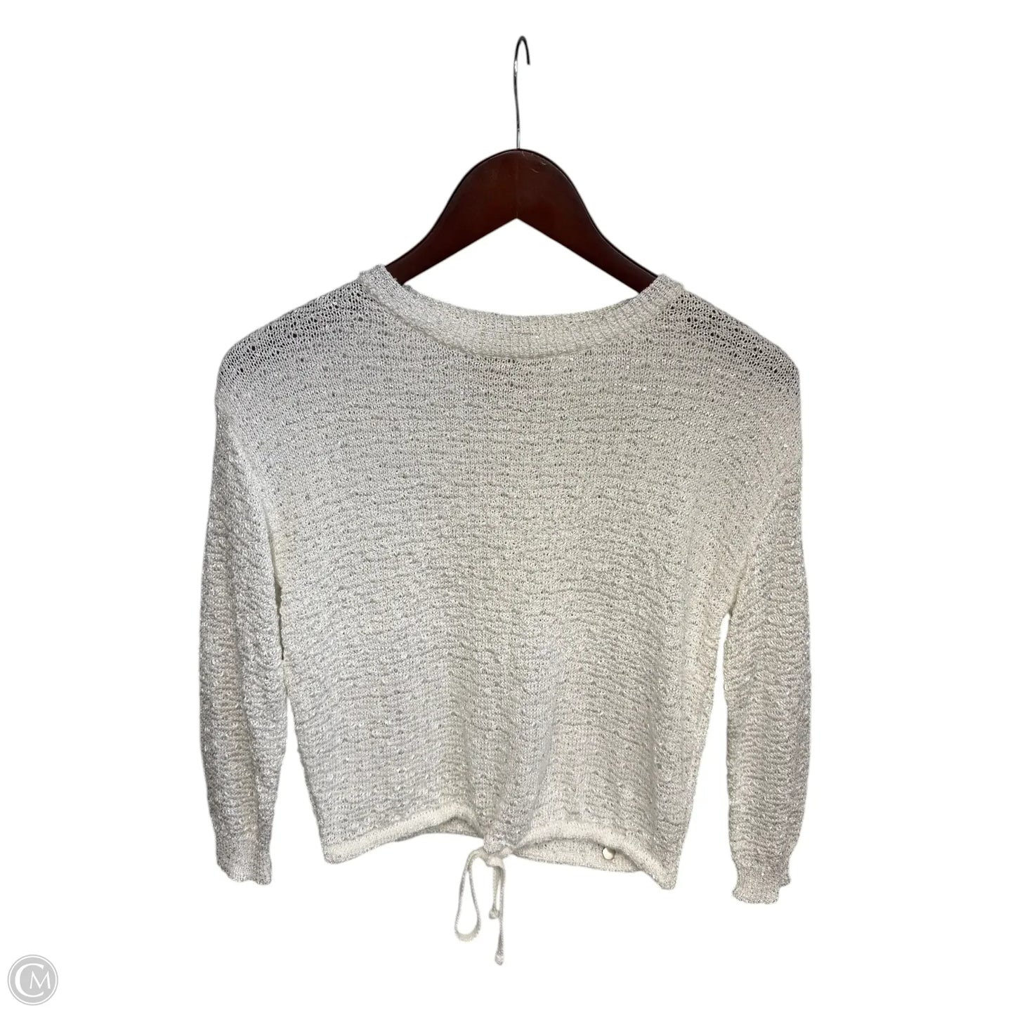 Top 3/4 Sleeve By Sioni In White, Size: S